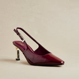 Avani Burgundy Patent Court Heels