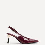 Avani Burgundy Patent Court Heels