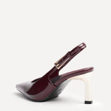 Avani Burgundy Patent Court Heels