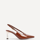 Avani Caramel Patent Court Heels