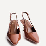 Avani Caramel Patent Court Heels