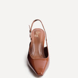 Avani Caramel Patent Court Heels