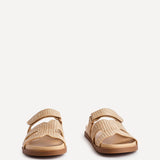 Avena Natural Flat Sandals