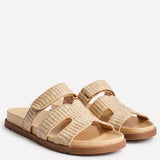 Avena Natural Flat Sandals