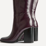 Avery Burgundy High Leg Boots