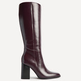 Avery Burgundy High Leg Boots