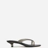 Axis Black Jelly Heeled Sandals