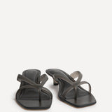 Axis Black Jelly Heeled Sandals
