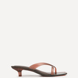 Axis Brown Jelly Heeled Sandals