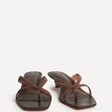 Axis Brown Jelly Heeled Sandals
