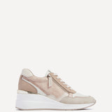 Aylin Nude Colour Wedge Trainers