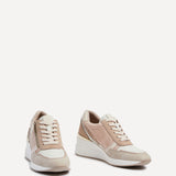 Aylin Nude Colour Wedge Trainers