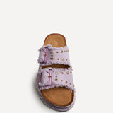 Bahama Lilac Diamante Flatform Sandals