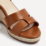 Bahia Tan Espadrille Wedge Sandals