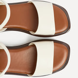 Balance Ivory Flat Sandals