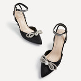 Beatrice Double Bow Embellished Court Heel