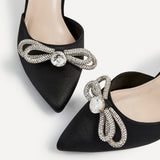 Beatrice Double Bow Embellished Court Heel