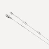 Beau Silver Crystal Drop Necklace