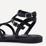 Belinda Black Gladiator Sandals