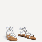 Belinda Silver Gladiator Sandals