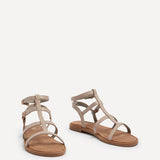 Belinda Taupe Gladiator Sandals