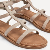 Belinda Taupe Gladiator Sandals