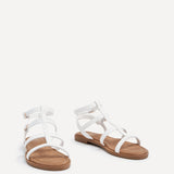 Belinda White Gladiator Sandals