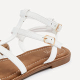 Belinda White Gladiator Sandals