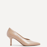 Bellamy Nude Faux Leather V-Cut Court Heels