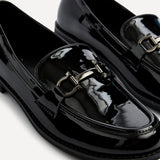 Belle Black Patent Loafers
