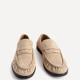 Belmont Beige Suede Leather Loafers