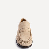 Belmont Beige Suede Leather Loafers