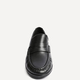 Belmont Black faux Leather Loafers