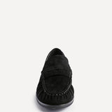 Belmont Black Suede Leather Loafers