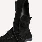 Belmont Black Suede Leather Loafers