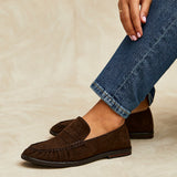 Belmont Brown Suede Leather Loafers