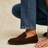 Belmont Brown Suede Leather Loafers
