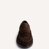 Belmont Brown Suede Leather Loafers