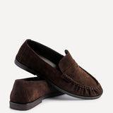 Belmont Brown Suede Leather Loafers