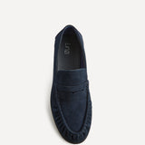 Belmont Navy Suede Loafers