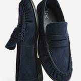 Belmont Navy Suede Loafers