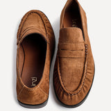 Belmont Tan Suede Leather Loafers