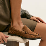 Belmont Tan Suede Leather Loafers