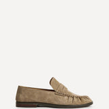 Belmont Taupe Suede Leather Loafers