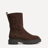 Bentley Brown Chunky Ankle Boots