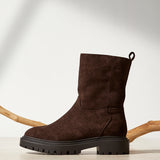 Bentley Brown Chunky Ankle Boots