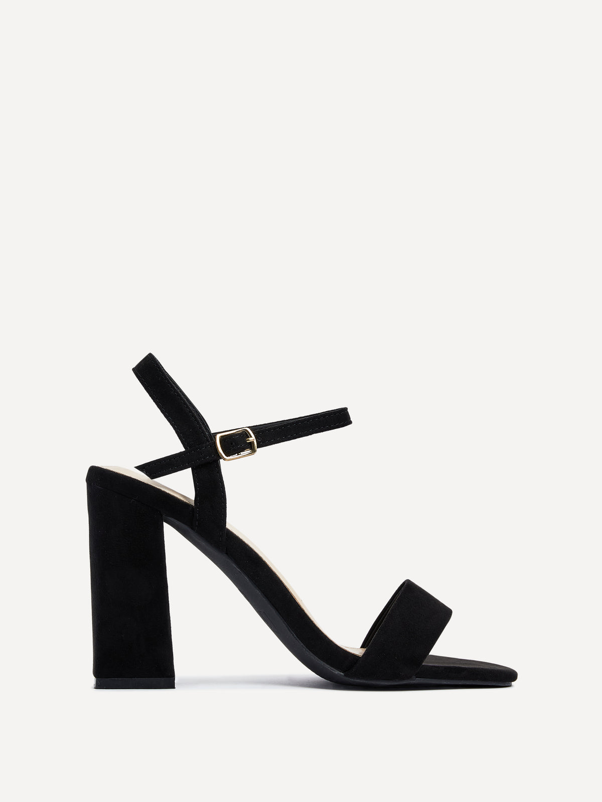 Beverley Faux Suede Block Heeled Sandals