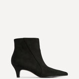 Blaire Black Faux Suede Ankle Boots