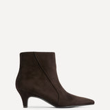Blaire Brown Faux Suede Ankle Boots
