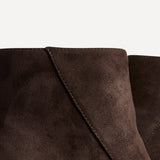 Blaire Brown Faux Suede Ankle Boots